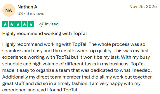 toptal company reviews
