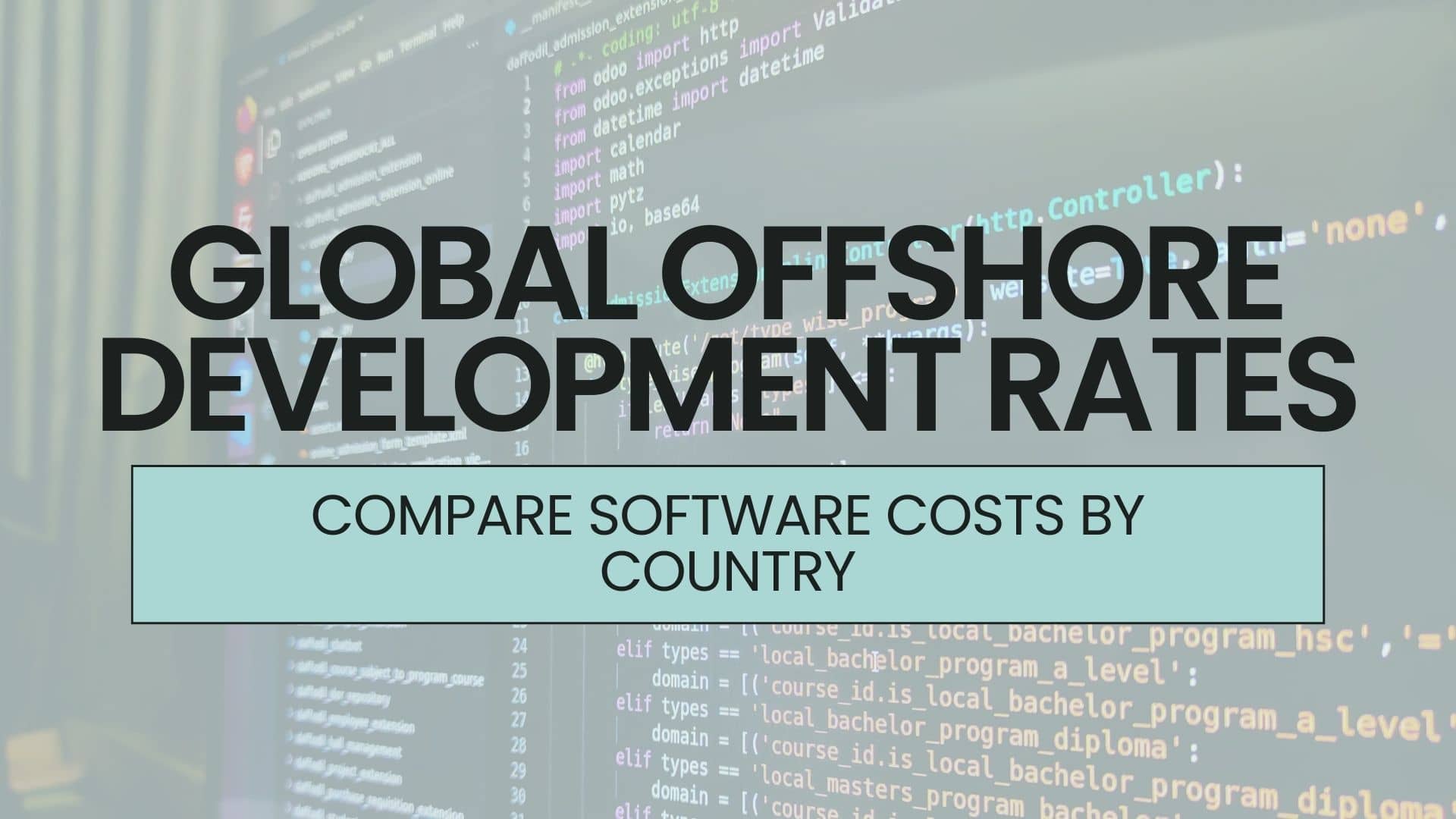 offshore software development rates by country